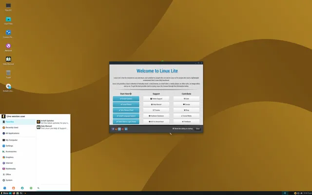 {distro_title} screenshot